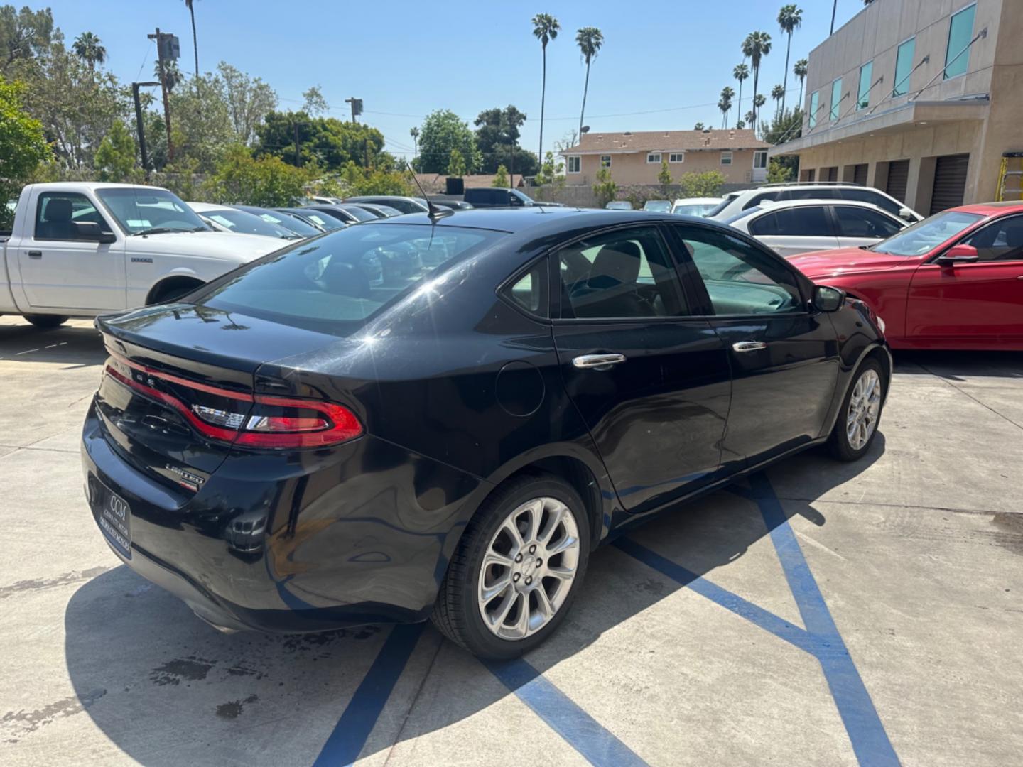 2013 Black Metallic /BLACK Dodge Dart LIMITED (1C3CDFCH4DD) with an 1.4L L4 DOHC 16V TURBO engine, 5-Speed Automatic transmission, located at 30 S. Berkeley Avenue, Pasadena, CA, 91107, (626) 248-7567, 34.145447, -118.109398 - Drive Easy with the 2013 Dodge Dart Limited: Affordable Luxury for Pasadena, Altadena, and Glendale Drivers Are you on the hunt for a reliable, stylish, and budget-friendly ride in Pasadena, Altadena, or Glendale, CA? Look no further than the 2013 Dodge Dart Limited, a sleek and sophisticated sed - Photo#5